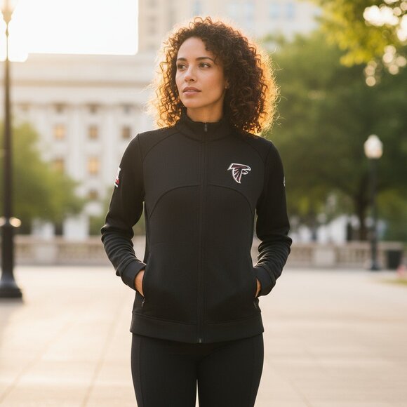 Cutter & Buck Black Super Bowl 51 Atlanta Falcons Full-Zip Jacket – Size S - Picture 8 of 8